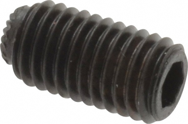 Unbrako 120632 1/4-28 UNF, 1/2" OAL, Knurled Cup Point Set Screw Image