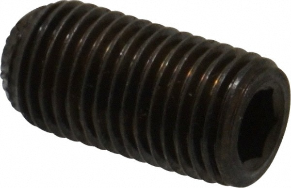 Unbrako 120428 Set Screw: 3/8-24 x 3/4", Knurled Cup Point, Alloy Steel, Grade 8 Image