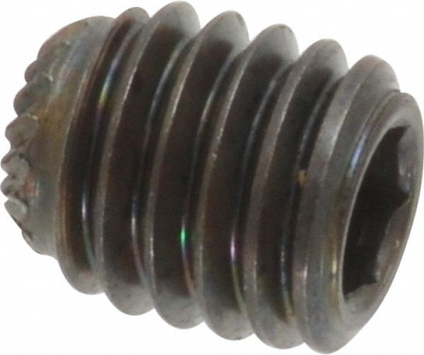 Unbrako 112285 Set Screw: 7/16-14 x 1/2", Cup & Knurled Cup Point, Alloy Steel, Grade 8 Image