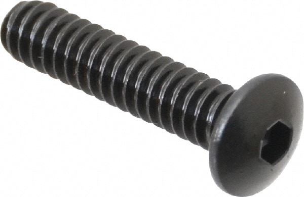 Unbrako 104800 #6-32 5/8" Length Under Head Hex Socket Drive Button Socket Cap Screw Image