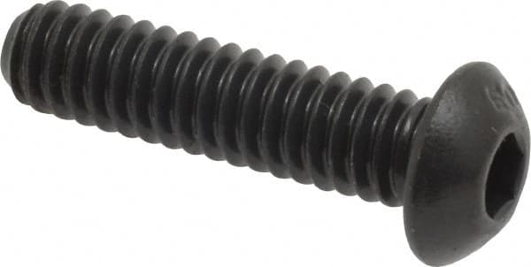 Unbrako - Button Socket Cap Screw: 1/4-20 x 1, Alloy Steel, Black Oxide ...