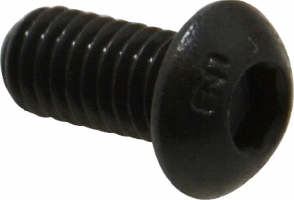 Unbrako 106373 M6x1.00 12mm Length Under Head Hex Socket Drive Button Socket Cap Screw Image