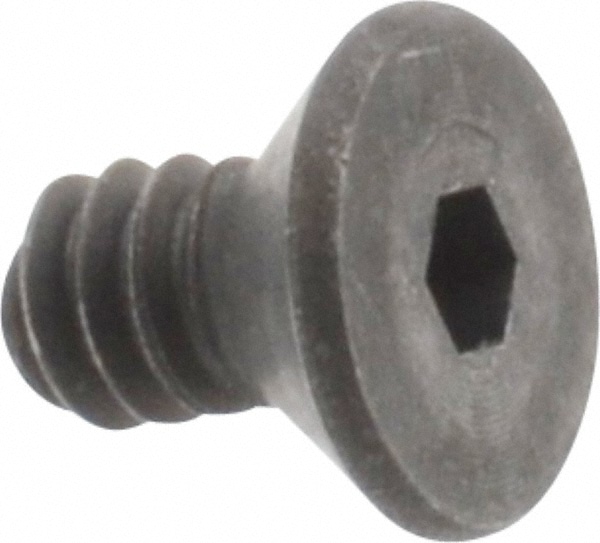 Unbrako Flat Socket Cap Screw 6 32 X 14 Alloy Steel Black Oxide Finish Msc Industrial 