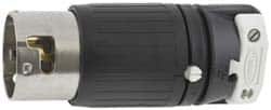 Hubbell Wiring Device-Kellems CS6361C Locking Inlet: Plug, Industrial, Non-NEMA, 125V, Black & White 