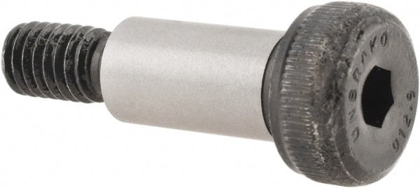 Unbrako 105377 Shoulder Screw: 8 mm Shoulder Dia, 16 mm Shoulder Length, M6x1.00, 12.9 Alloy Steel, Hex Socket 