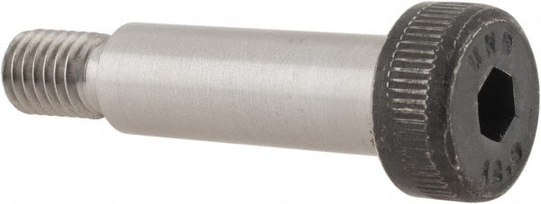 Unbrako 105393 Shoulder Screw: 10 mm Shoulder Dia, 30 mm Shoulder Length, M8x1.25, 12.9 Alloy Steel, Hex Socket 