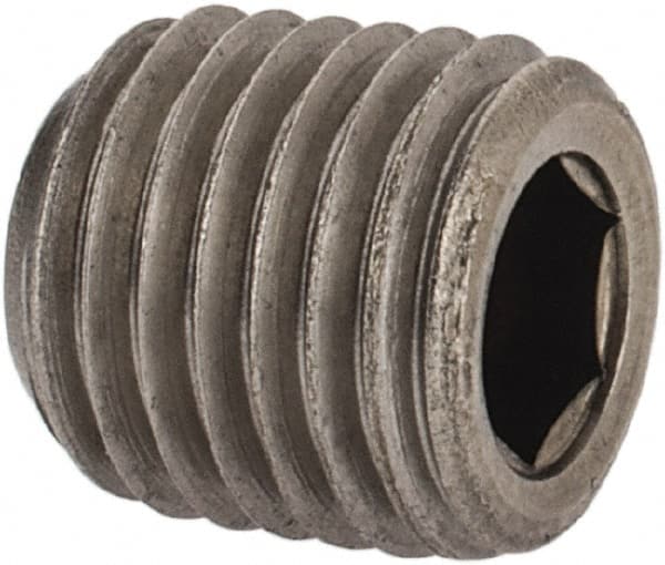 Unbrako 5011679 1/16-27, 5/16" OAL, Stainless Steel Socket Pressure Plug 