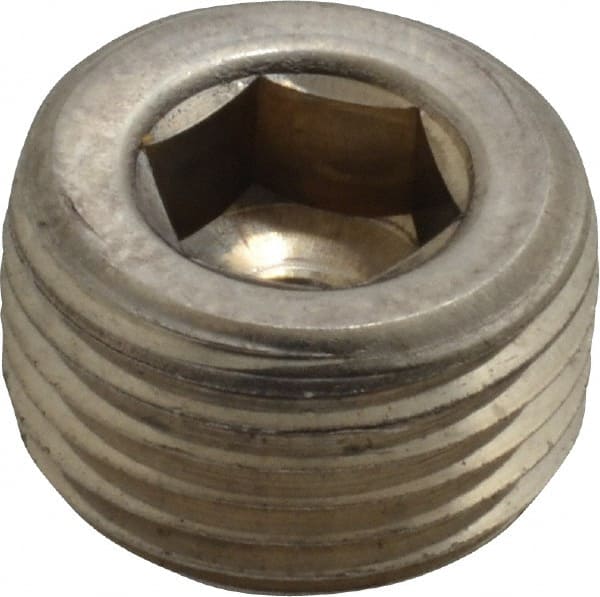 Unbrako 5010981 3/8-18, 1/2" OAL, Stainless Steel Socket Pressure Plug 
