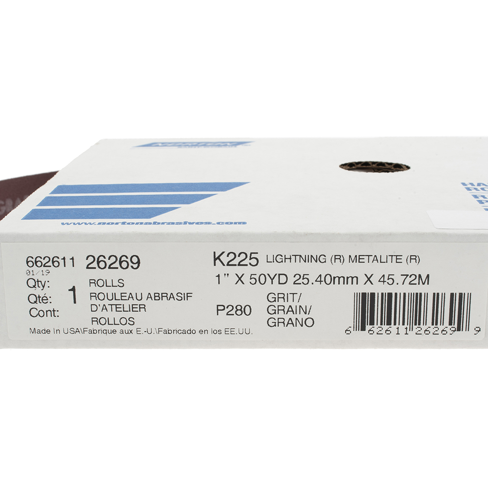 Norton Shop Roll 280 Grit, Aluminum Oxide MSC Industrial Supply Co.