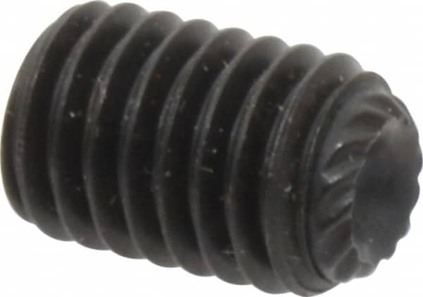 Unbrako 103228 Set Screw: M8 x 12 mm, Knurled Cup Point, Alloy Steel, Grade 45H 