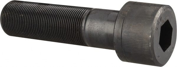 Unbrako 109136 Low Head Socket Cap Screw: 1-1/2 - 12, 5-1/2" Length Under Head, Socket Cap Head, Hex Socket Drive, Alloy Steel, Black Oxide Finish 