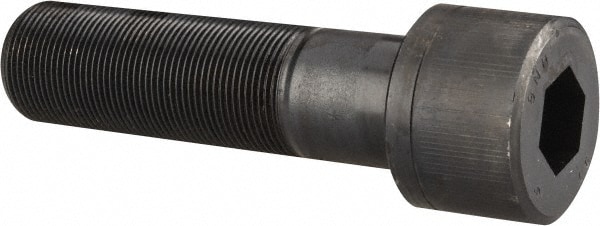 Unbrako 109136 Low Head Socket Cap Screw: 1-1/2 - 12, 5-1/2" Length Under Head, Socket Cap Head, Hex Socket Drive, Alloy Steel, Black Oxide Finish Image