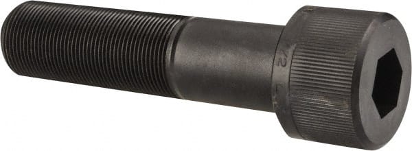 Unbrako 106106 Hex Head Cap Screw: 1-1/2 - 12 x 6", Alloy Steel, Black Oxide Finish 
