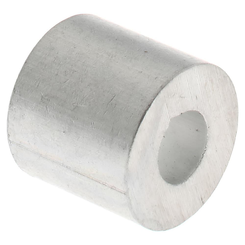 Value Collection - Wire Rope Round Stop Compression Sleeve: 1/8″ Rope Dia,  Aluminum - 67897488 - MSC Industrial Supply