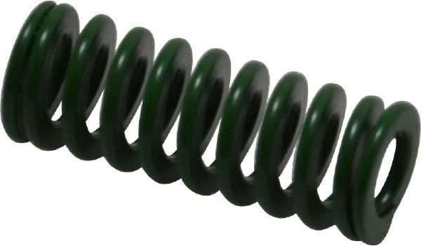 Die Spring: 1-1/4" Free Length, Green
