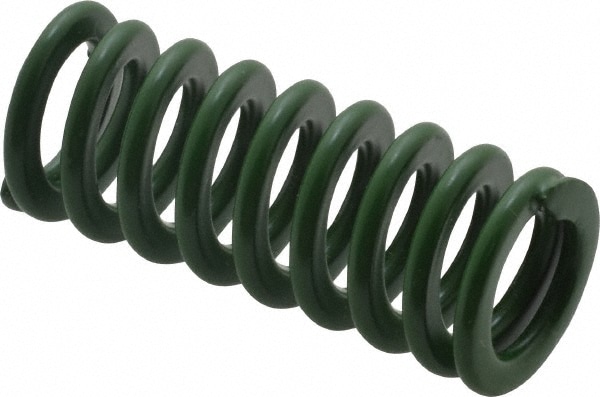 Die Spring: 1-1/2" Free Length, Green
