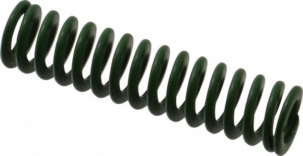 Die Spring: 2-1/2" Free Length, Green