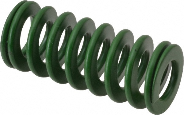 Die Spring: 1-3/4" Free Length, Green