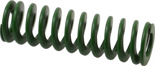 Die Spring: 2-1/2" Free Length, Green