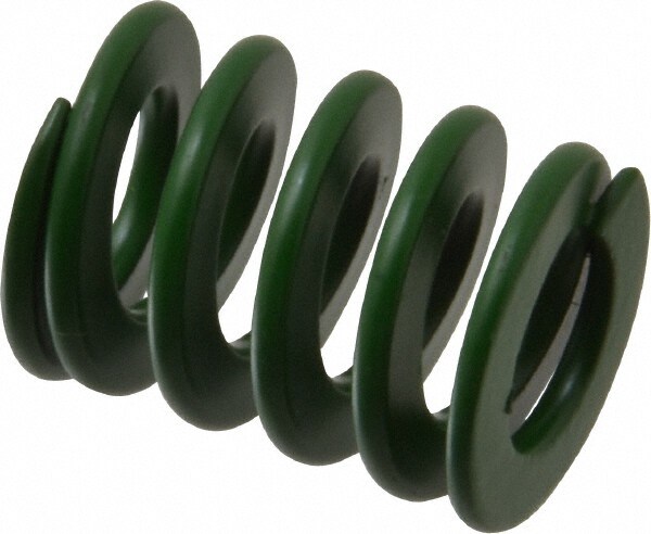 Die Spring: 1-1/4" Free Length, Green