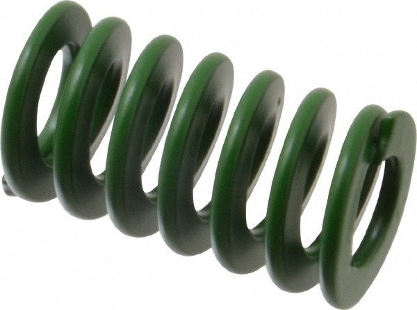 Die Spring: 1-3/4" Free Length, Green