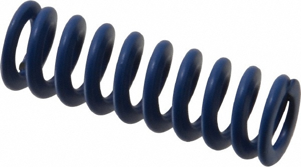 Die Spring: 1-1/2" Free Length, Blue