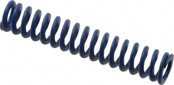 Die Spring: 2-1/2" Free Length, Blue