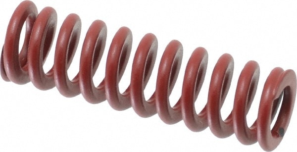 Die Spring: 1-1/4" Free Length, Red