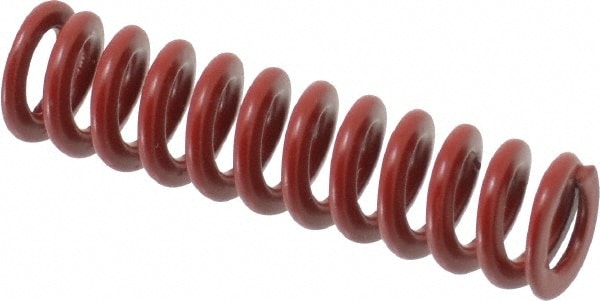 Die Spring: 1-1/2" Free Length, Red