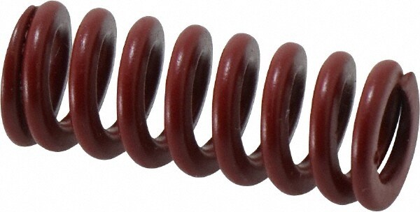 Die Spring: 1-1/4" Free Length, Red