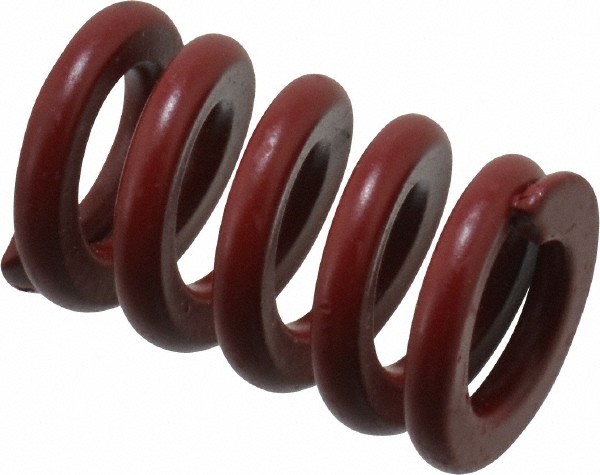 Die Spring: 1-1/4" Free Length, Red