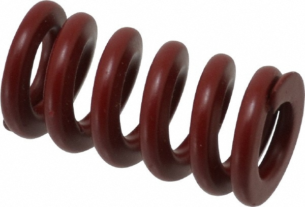 Die Spring: 1-1/2" Free Length, Red