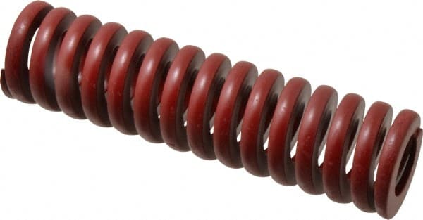 Associated Spring Raymond 205-724 Die Spring: 40 mm Hole Dia, 20 mm Rod Dia, 152 mm Free Length, Red 