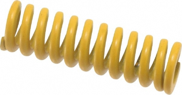 Die Spring: 1-1/4" Free Length, Yellow