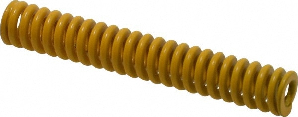 Die Spring: 2-1/2" Free Length, Yellow