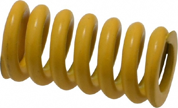 Die Spring: 1" Free Length, Yellow