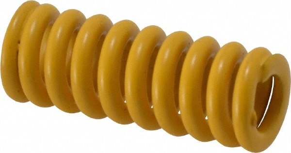 Die Spring: 1-1/4" Free Length, Yellow