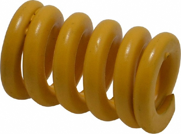 Die Spring: 1" Free Length, Yellow