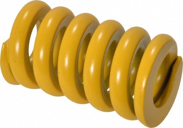 Die Spring: 1-3/4" Free Length, Yellow