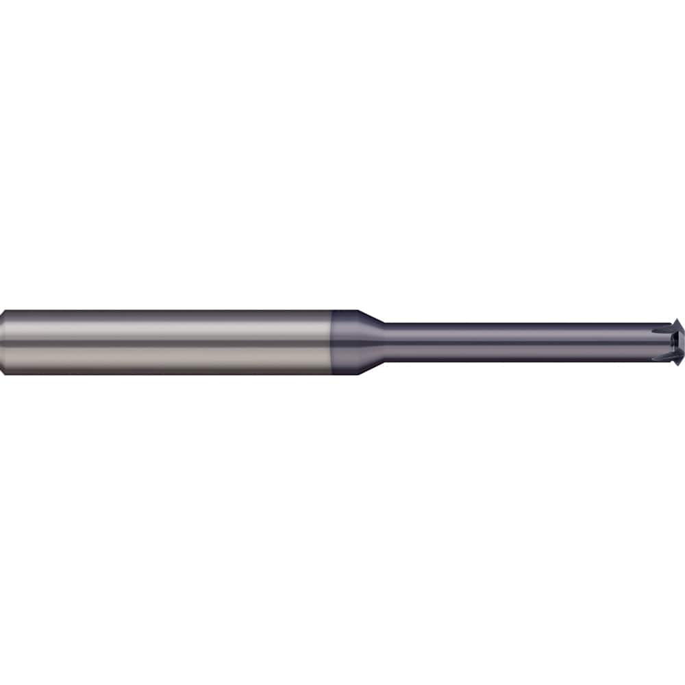 Micro 100 TM-180-8X Single Profile Thread Mill: 1/4-18 to 1/4-56, 18 to 56 TPI, Internal & External, 4 Flutes, Solid Carbide 
