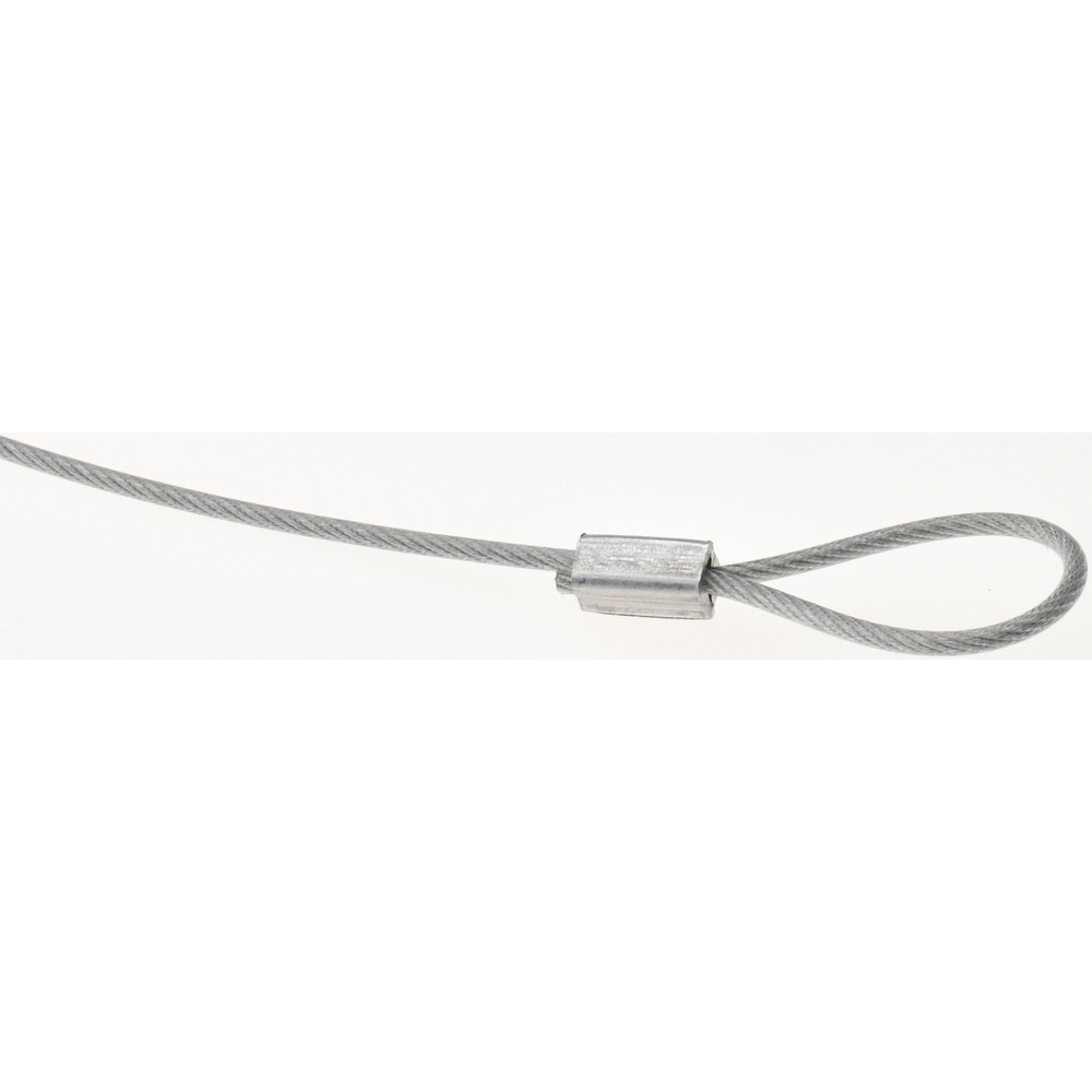 Value Collection 6" Long, Steel Cable Loop & Loop End, Quick Release Pin Lanyard MSC Direct