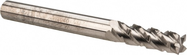 Accupro 12185417 3/16" Diam 4-Flute 40° Solid Carbide Square Roughing & Finishing End Mill Image