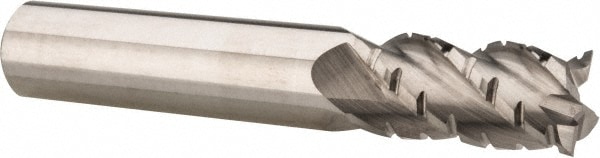 Accupro 12185433 1/2" Diam 4-Flute 40° Solid Carbide Square Roughing & Finishing End Mill 