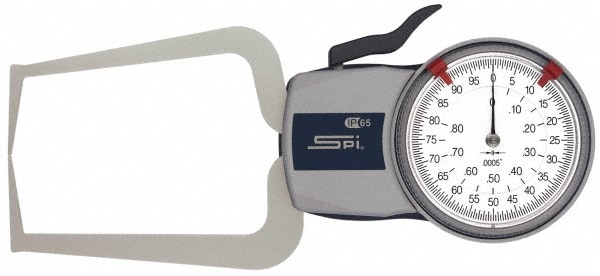 SPI 15-525-9 0.8" Max, 0.0005" Graduation, 0.0015" Accuracy, Outside Dial Caliper Gage Image