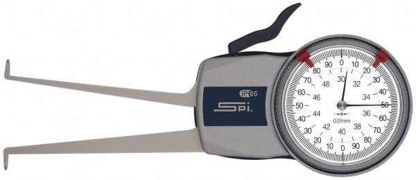 SPI 15-521-8 Inside Dial Caliper Gage: 30 to 50 mm, 0.01 mm Graduation, 0.03 mm Accuracy Image