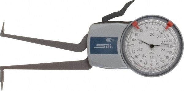 SPI 15-514-3 Inside Dial Caliper Gage: 2 to 2.8", 0.0005" Graduation, 0.0015" Accuracy Image