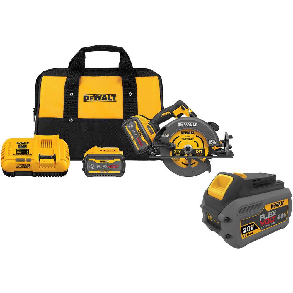 Cordless Circular Saws; Voltage: 60V ; Blade Diameter Compatibility (Inch): 7-1/4 ; Battery Included: Yes ; Battery Chemistry: Lithium-ion ; Speed (RPM): 5800 ; Maximum Depth of Cut at 45 Degrees (Fractional Inch): 2