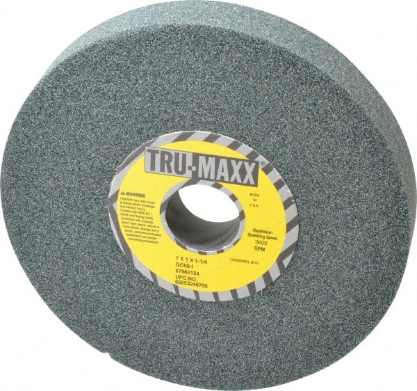 Tru-Maxx 66253246705 Surface Grinding Wheel: 7" Dia, 1" Thick, 1-1/4" Hole, 60 Grit, I Hardness Image