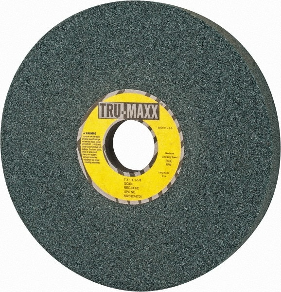 Tru-Maxx 66253246706 Surface Grinding Wheel: 7" Dia, 1" Thick, 1-1/4" Hole, 80 Grit, I Hardness Image