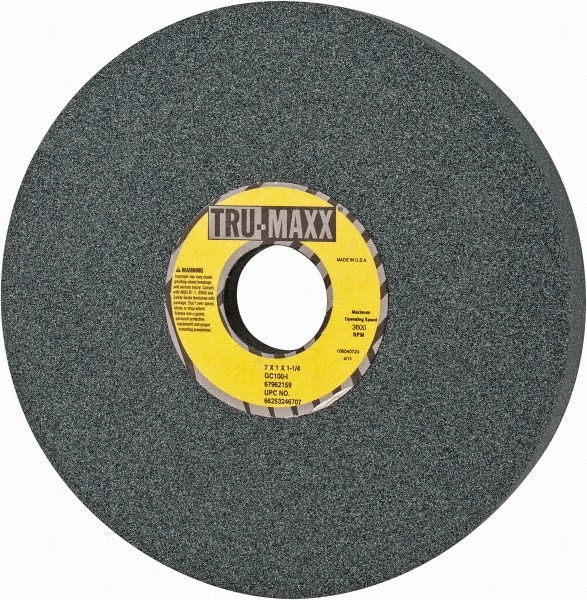 Tru-Maxx 66253246707 Surface Grinding Wheel: 7" Dia, 1" Thick, 1-1/4" Hole, 100 Grit, I Hardness Image